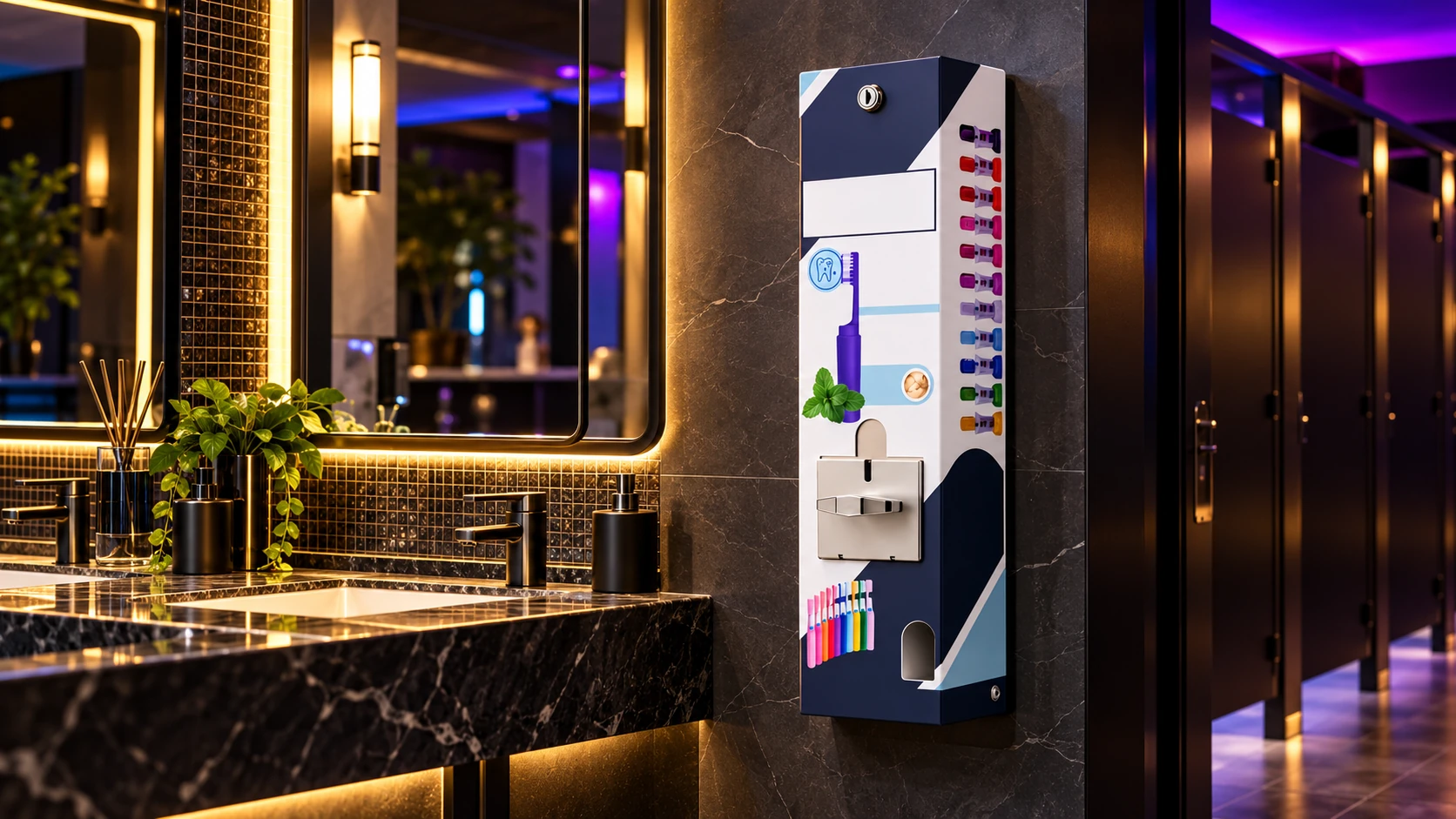 Original DIFRESH vending machine in bars nightclubs restroom